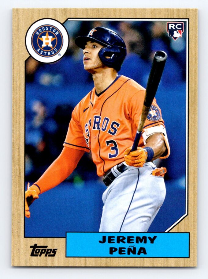 Jeremy Pena RC Topps Archives - 1987 Topps Design