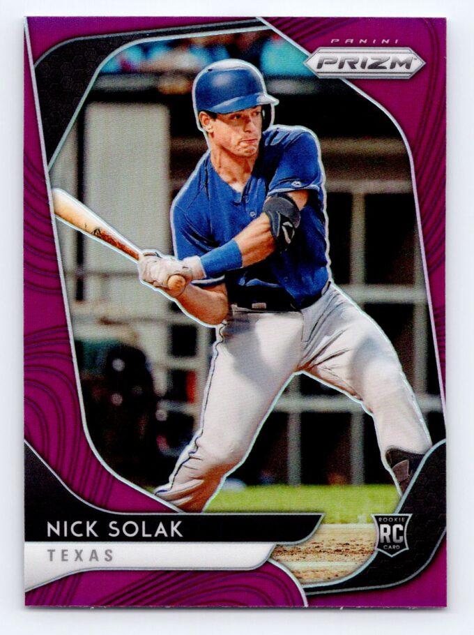 Nick Solak RC Prizm Purple