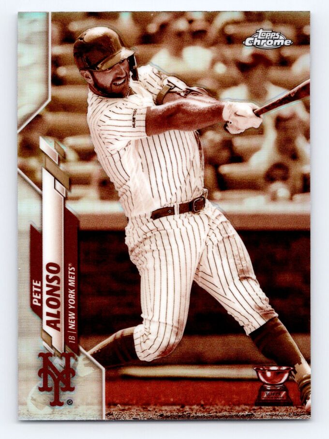 Pete Alonso Rookie Cup Topps Chrome Sepia Refractor