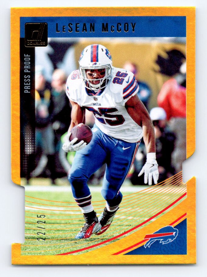 LeSean McCoy /25 Gold Foil Die Cut Donruss Press Proof