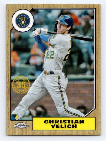 Christian Yelich 35th Anniversary Topps Chrome