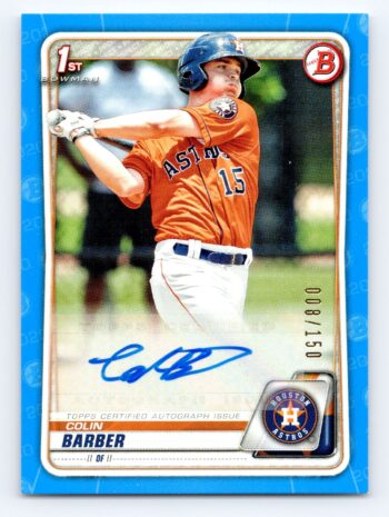 Colin Barber /150 Autograph 1st Bowman Paper