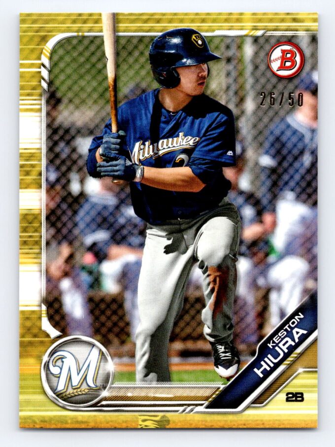 Keston Hiura /50 Bowman Paper Gold