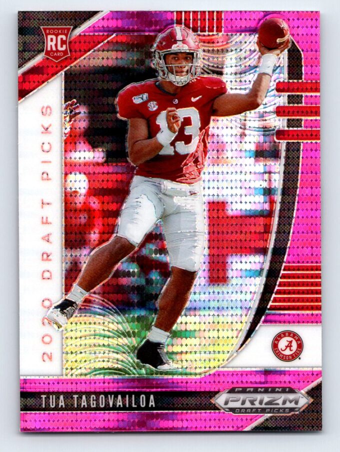 Tua Tagovailoa RC Pink Pulsar Prizm Draft Picks