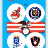 Indians Tigers Royals Brewers 1989 Fleer Baseball Sticker