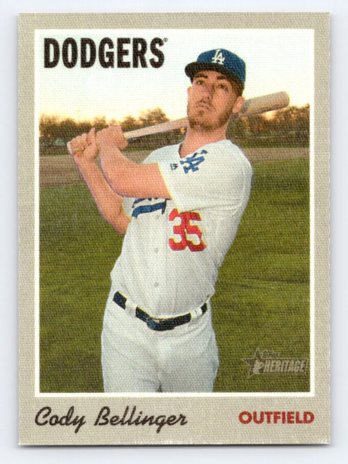 Cody Bellinger Canvas Sticker Topps Heritage