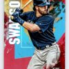 Dansby Swanson Red Foil Topps Fire