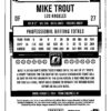 Mike Trout Holo Refractor Donruss Optic
