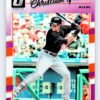 Christian Yelich Pink Refractor Donruss Optic
