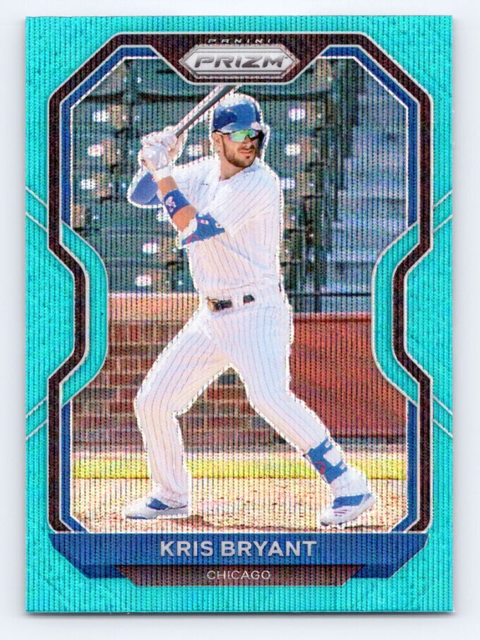 Kris Bryant Teal Blue Wave Prizm
