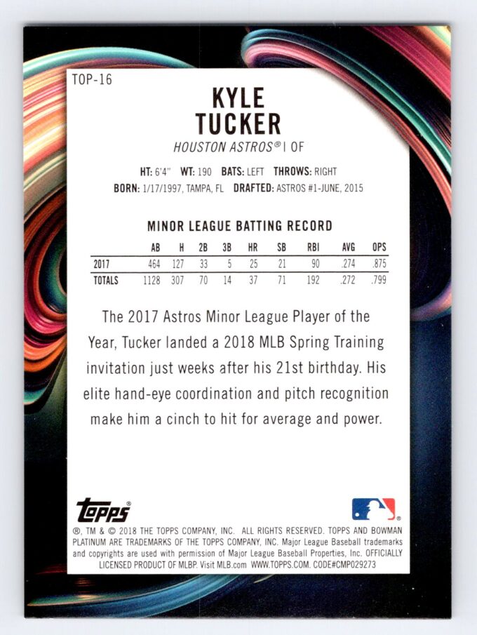 Kyle Tucker /99 Green Bowman Platinum