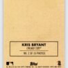 Kris Bryant Canvas Sticker Topps Heritage