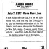 Aaron Judge Blue Parallel 2018 Topps - Wal-Mart Aaron Judge Highlights #AJ-14