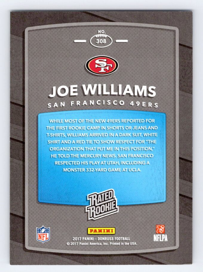 Joe Williams /100 RC Donruss Silver Foil Press Proof