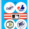 Dodgers Expos Mets Phillies 1989 Fleer Baseball Sticker