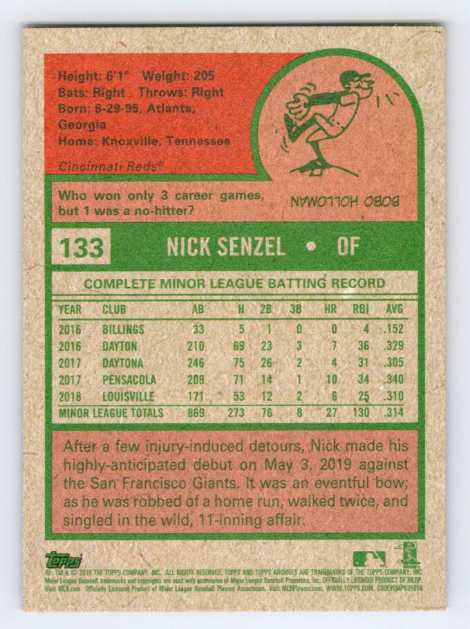 Nick Senzel RC Topps Archives