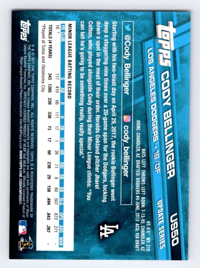 Cody Bellinger RC Topps