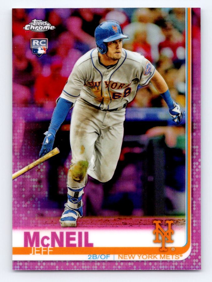 Jeff McNeil RC Pink Refractor Topps Chrome
