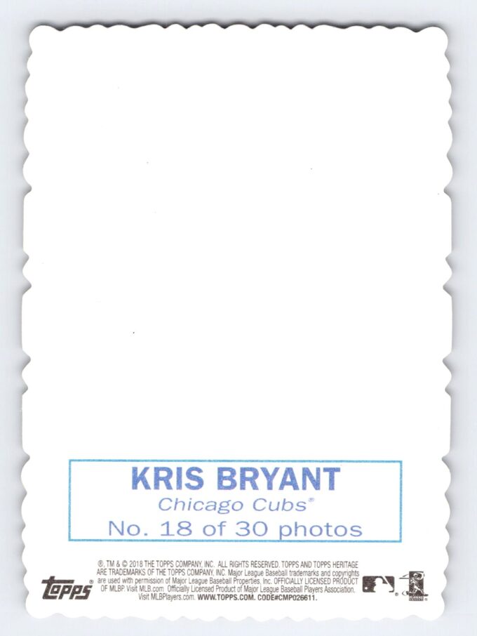 Kris Bryant Deckle Edge Topps Heritage