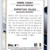 Christian Yelich Robin Yount Topps Fire
