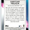 Christian Yelich Gold Topps Fire