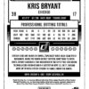 Kris Bryant /50 Mothers Day Carolina Blue Donruss