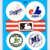 Dodgers Expos Mets Phillies 1989 Fleer Baseball Sticker