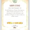Aaron Judge Green 2018 Gypsy Queen #300