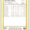 Don Mattingly 1988 Donruss Baseball's Best