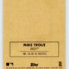 Mike Trout Canvas Sticker Topps Heritage