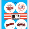 Twins Yankees Athletics Mariners 1989 Fleer Baseball Sticker