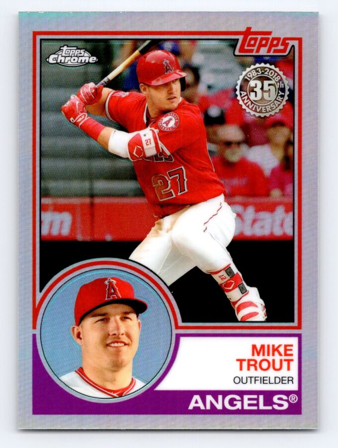 Mike Trout Refractor 35th Anniversary Topps Chrome