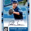 Dansby Swanson RC Autograph Holo Refractor Donruss Optic Rated Rookie