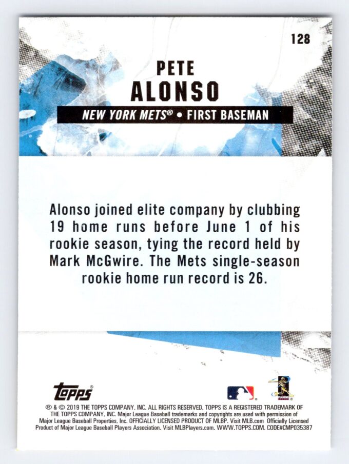 Pete Alonso RC Topps Fire