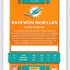 Raekwon McMillan /50 RC Gold Foil Donruss Press Proof