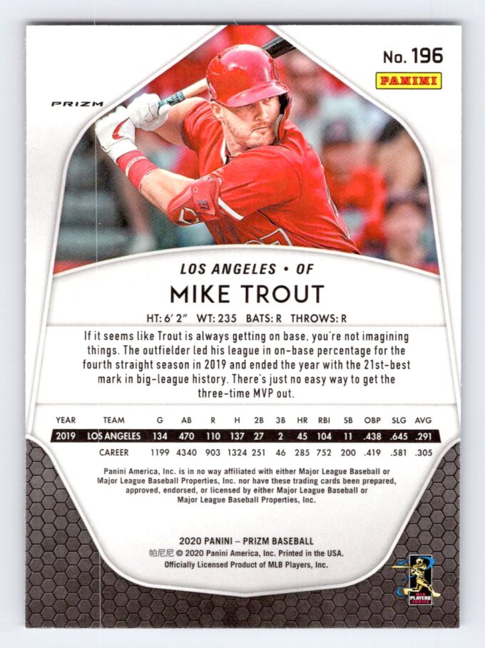 Mike Trout Red White Blue Prizm