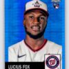 Lucius Fox RC Blue Prizm Refractor Topps Chrome Platinum Anniversary