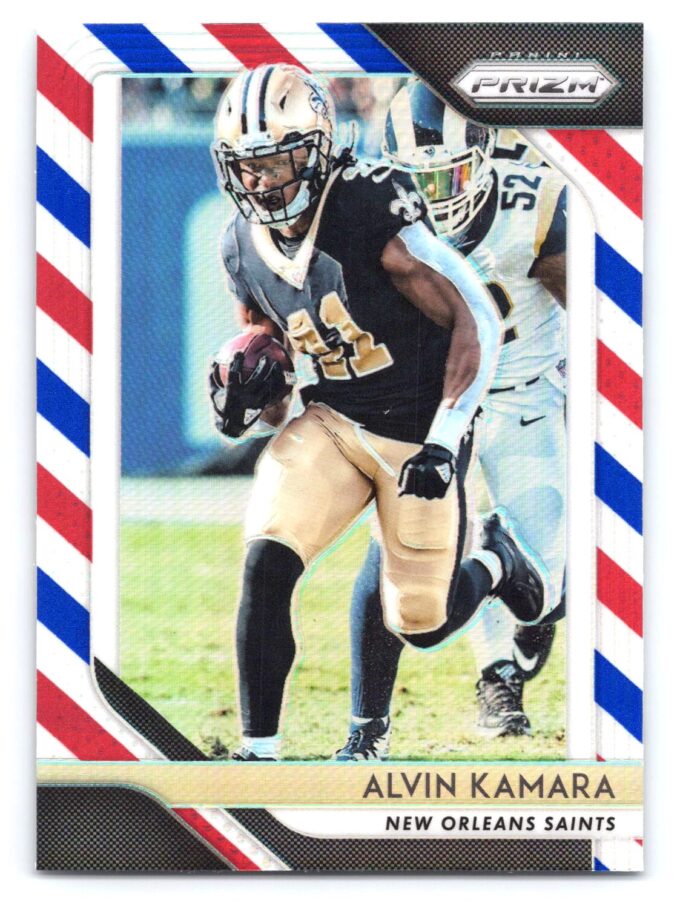 Alvin Kamara Refractor Prizm Red/White/Blue