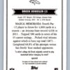 Brock Osweller RC Autograph Topps Magic