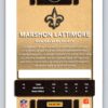 Marshon Lattimore RC Red/Yellow Holo Refractor Donruss Optic