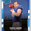 Davis Webb RC Donruss Rated Rookie