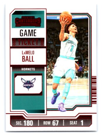 LaMelo Ball 2024 Contenders Red Game Ticket