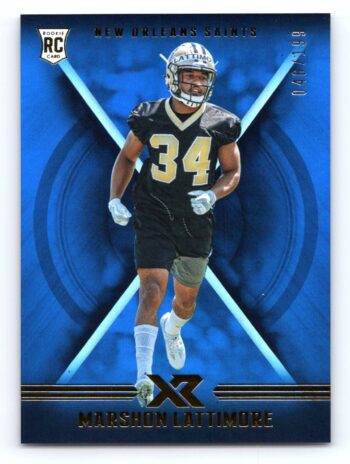 Marshon Lattimore /199 RC Blue Foil Panini XR