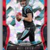 Will Grier RC Red Cracked Ice Prizm
