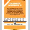 Gardner Minshew RC Donruss Optic