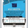 Kyle Lauletta Green Velocity RC Donruss Optic