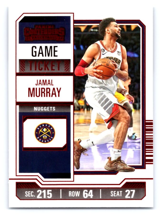 Jamal Murray 2024 Contenders Red Game Ticket