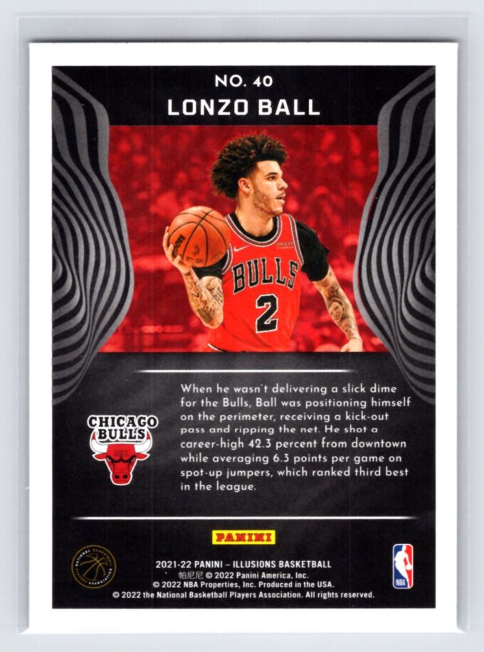 Lonzo Ball 2021-22 Panini Illusions Foil