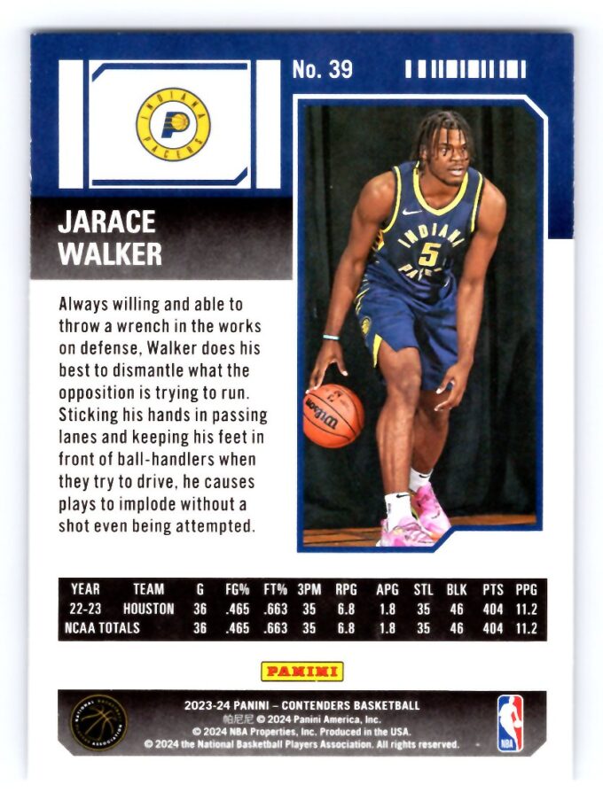 Jarace Walker RC Rookie 2024 Contenders