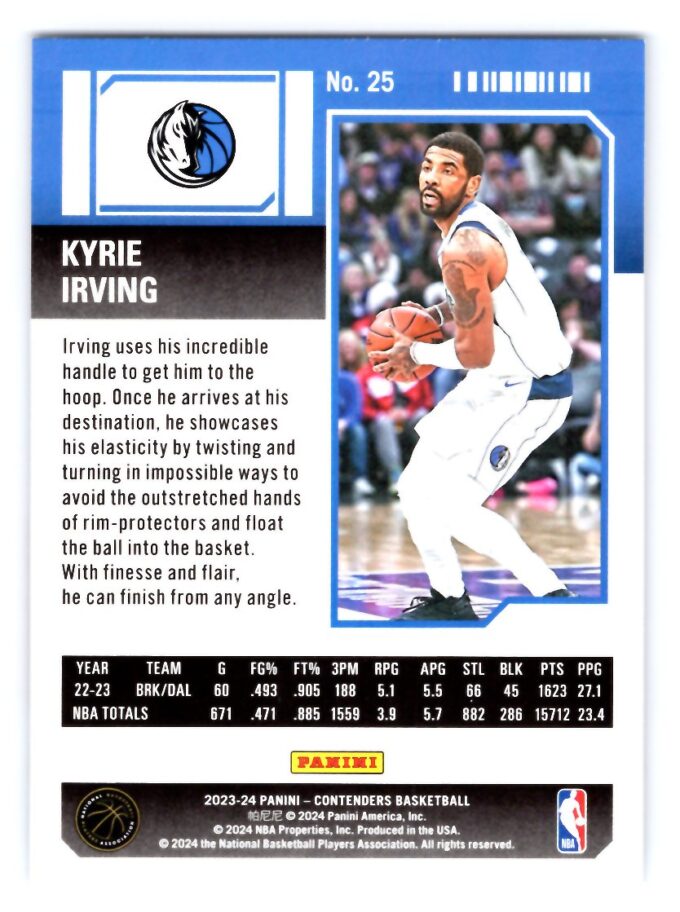 Kyrie Irving 2024 Contenders Bronze Game Ticket